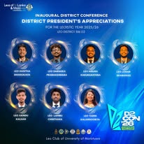 District President's Appreciations